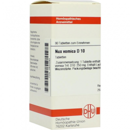 NUX VOMICA D 10 Tabletten 80 St