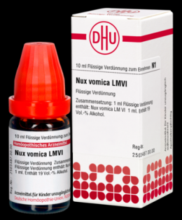 NUX VOMICA LM VI Dilution 10 ml