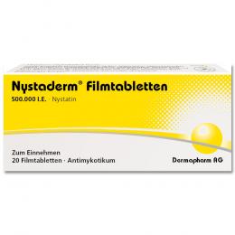 Ein aktuelles Angebot für NYSTADERM Fimtabletten 20 St Filmtabletten Hautpilz & Nagelpilz - jetzt kaufen, Marke Dermapharm AG Arzneimittel.