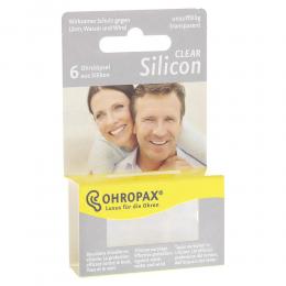 OHROPAX Silicon Clear 6 St ohne
