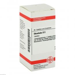 Ein aktuelles Angebot für OKOUBAKA D 3 Tabletten 80 St Tabletten Naturheilmittel - jetzt kaufen, Marke DHU-Arzneimittel GmbH & Co. KG.