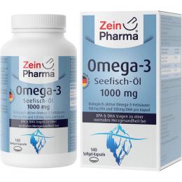 OMEGA-3 1000 mg Seefischöl Softgel-Kapseln hochdo. 140 St.