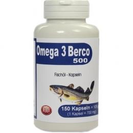 OMEGA-3 BERCO 500 Kapseln 150 St.