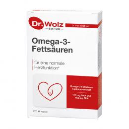 Ein aktuelles Angebot für OMEGA-3 Fettsäuren 500 mg/60% Kapseln 60 St Kapseln  - jetzt kaufen, Marke Dr. Wolz Zell GmbH.