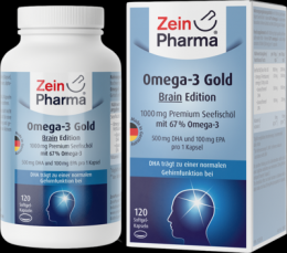OMEGA-3 Gold Gehirn DHA 500mg/EPA 100mg Softgelkap 120 St