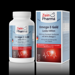 OMEGA-3 Gold Herz DHA 300mg/EPA 400mg Softgel-Kap. 120 St