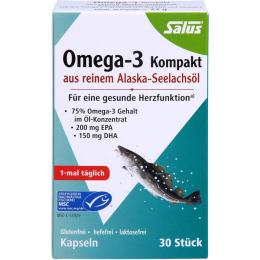 OMEGA-3 KOMPAKT aus reinem Alaska-Seelachsöl Salus 30 St. (23 g)
