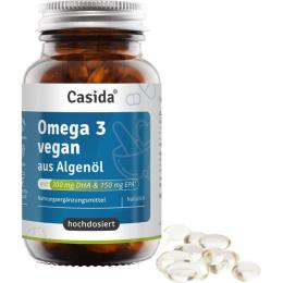 OMEGA-3 VEGAN Algenöl hochdosiert EPA DHA Kapseln 60 St.