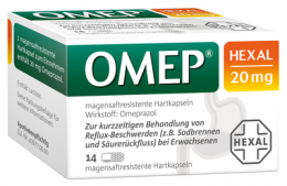 OMEP HEXAL 20 mg magensaftresistente Hartkapseln 14 St