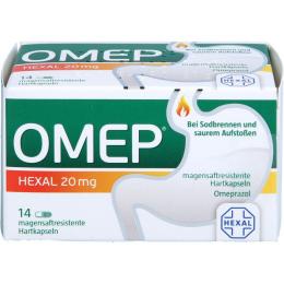 OMEP HEXAL 20 mg magensaftresistente Hartkapseln 14 St.