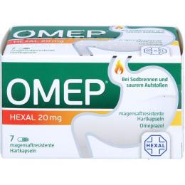 OMEP HEXAL 20 mg magensaftresistente Hartkapseln 7 St.