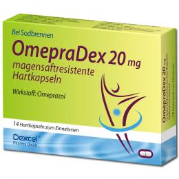 OmepraDex 20 mg magensaftresistente Hartkapseln 14 St Kapseln magensaftresistent