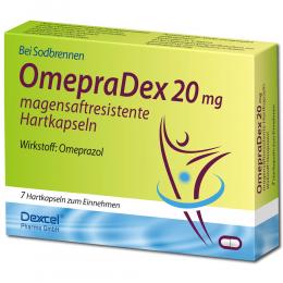 OmepraDex 20 mg magensaftresistente Hartkapseln 7 St Kapseln magensaftresistent
