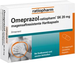Omeprazol-ratiopharm SK 20mg magensaftres.Hartkap. 14 St Kapseln magensaftresistent