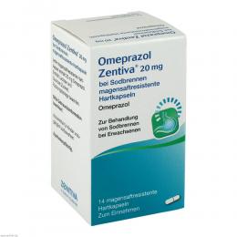 OMEPRAZOL Zentiva 20 mg 14 St Hartkapseln mit magensaftresistent überzogenen Pellets