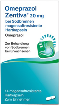 OMEPRAZOL Zentiva 20 mg bei Sodbrennen 14 St