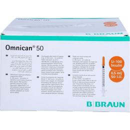 OMNICAN Insulinspr.0,5 ml U100 m.Kan.0,30x12 mm e. 100 St.