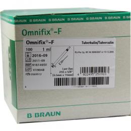 OMNIFIX F Duo Spr.1 ml 25 G 0,5x16 mm latexfrei 100 X 1 ml Spritzen