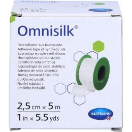 OMNISILK Fixierpflaster Kunstseide 2,5 cmx5 m 1 St.