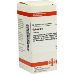 OPIUM D 6 Tabletten 80 St