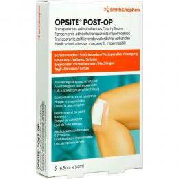 OPSITE Post-OP 5x6,5 cm Verband 5 St Verband