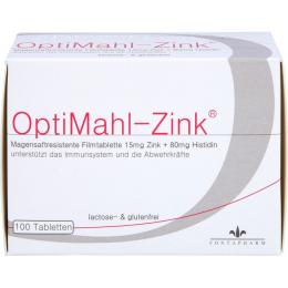OPTIMAHL Zink 15 mg Tabletten 100 St. (43 g)