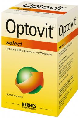 Ein aktuelles Angebot für OPTOVIT select 1000 internationale Einheit 50 St Kapseln Vitaminpräparate - jetzt kaufen, Marke Hermes Arzneimittel GmbH.