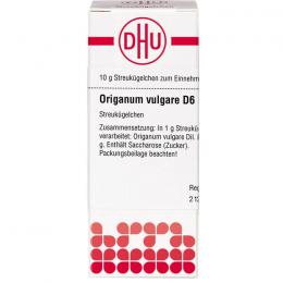 ORIGANUM VULGARE D 6 Globuli 10 g