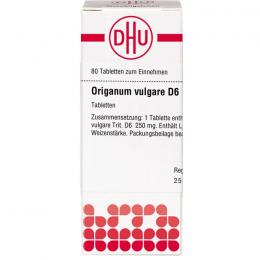 ORIGANUM VULGARE D 6 Tabletten 80 St.