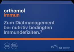 ORTHOMOL Immun Direktgranulat Himbeer/Menthol 30 St