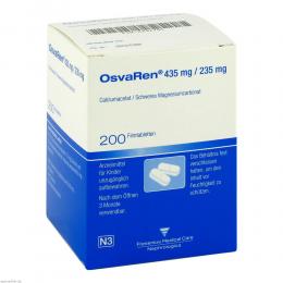 Ein aktuelles Angebot für Osvaren 200 St Filmtabletten Mineralstoffe - jetzt kaufen, Marke Fresenius Medical Care Nephrologica Deutschland GmbH.