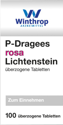 P DRAGEES rosa 100 St