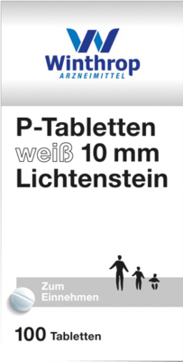 P TABLETTEN wei 10 mm 100 St