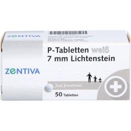 P TABLETTEN weiß 7 mm Teilk. 50 St.