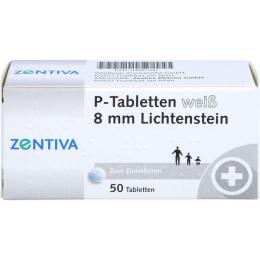 P TABLETTEN weiß 8 mm 50 St.