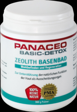PANACEO Basic-Detox Zeolith Basenbad Pulver 360 g