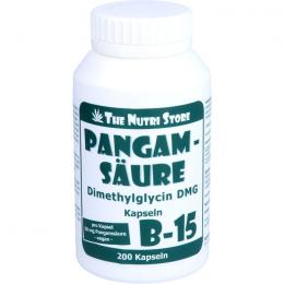 PANGAMSÄURE B15 50 mg vegetarische Kapseln 200 St.