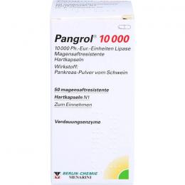 PANGROL 10.000 Hartkps.m.magensaftr.überz.Pell. 50 St.