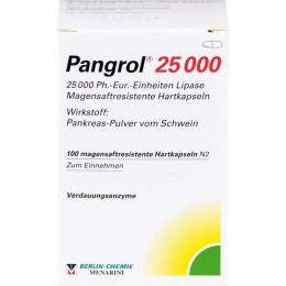 PANGROL 25.000 Hartkps.m.magensaftr.überz.Pell. 100 St.