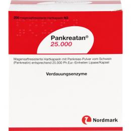 PANKREATAN 25.000 magensaftresistente Hartkapseln 200 St.