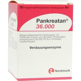 Ein aktuelles Angebot für PANKREATAN 36000 50 St Magensaftresistente Hartkapseln Verstopfung - jetzt kaufen, Marke NORDMARK Pharma GmbH.