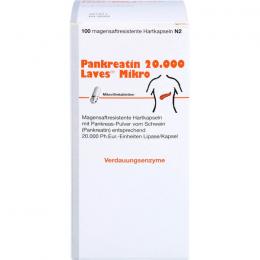 PANKREATIN 20.000 Laves Mikro magensaftr.Hartkaps. 100 St.