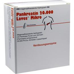 PANKREATIN 20000 LAVES MIKRO 200 St Kapseln magensaftresistent