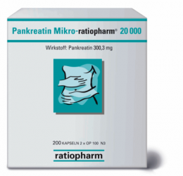 PANKREATIN Mikro-ratio.20.000 magensaftr.Hartkaps. 200 St