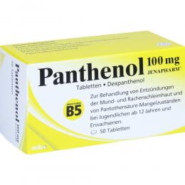 PANTHENOL 100MG Jenapharm 50 St Tabletten