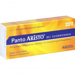PANTO Aristo bei Sodbrennen 20 mg magensaftr.Tabl. 14 St Tabletten magensaftresistent
