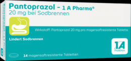 PANTOPRAZOL-1A Pharma 20mg bei Sodbrennen msr.Tab. 14 St