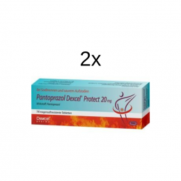 PANTOPRAZOL Dexcel Protect 20 mg magensaftres.Tab. 2 x 14 St.