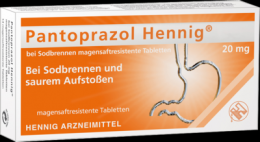 PANTOPRAZOL Hennig b.Sodbrennen 20 mg msr.Tabl. 7 St