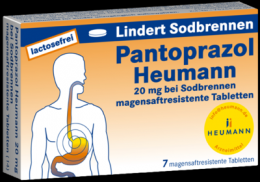 PANTOPRAZOL Heumann 20 mg b.Sodbrennen msr.Tabl. 7 St